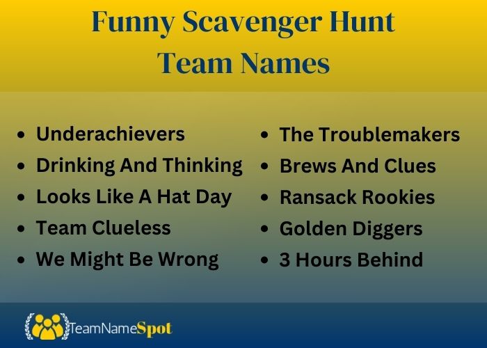 Funny Escape Room Team Names