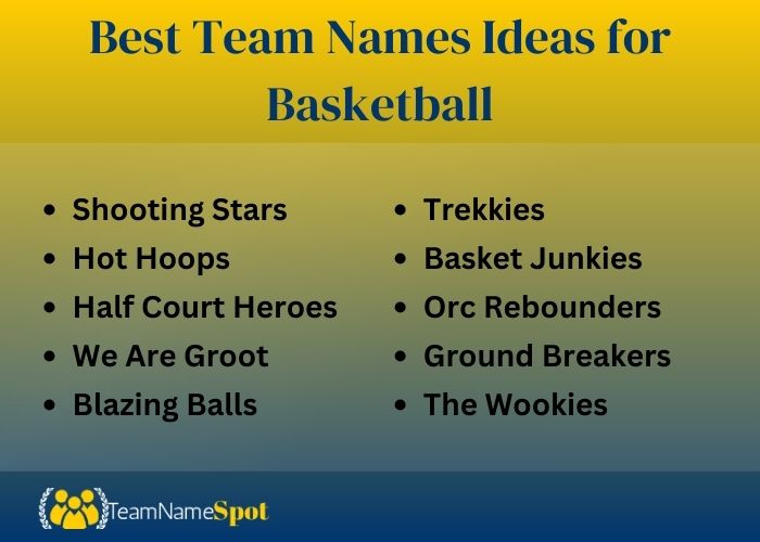 Best Team Names Ideas for Basketball