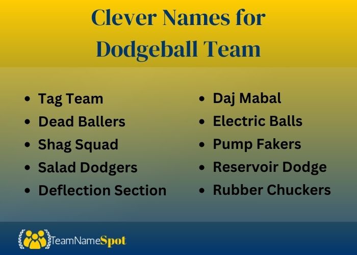 Clever Names for Dodgeball Team