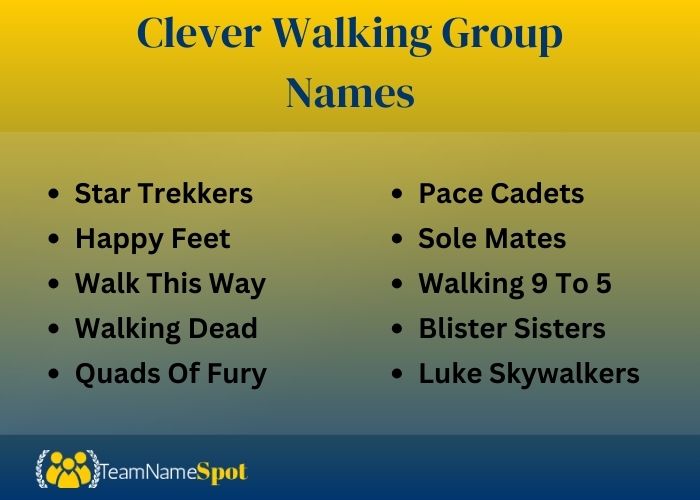 Clever Walking Group Names