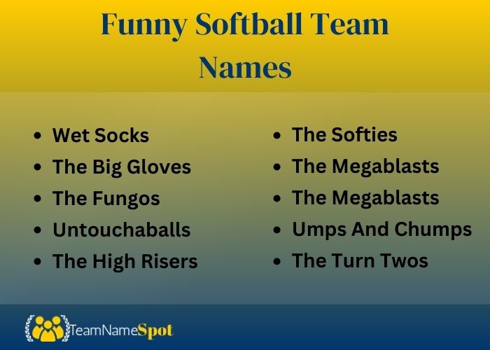 Funny Softball Team Names