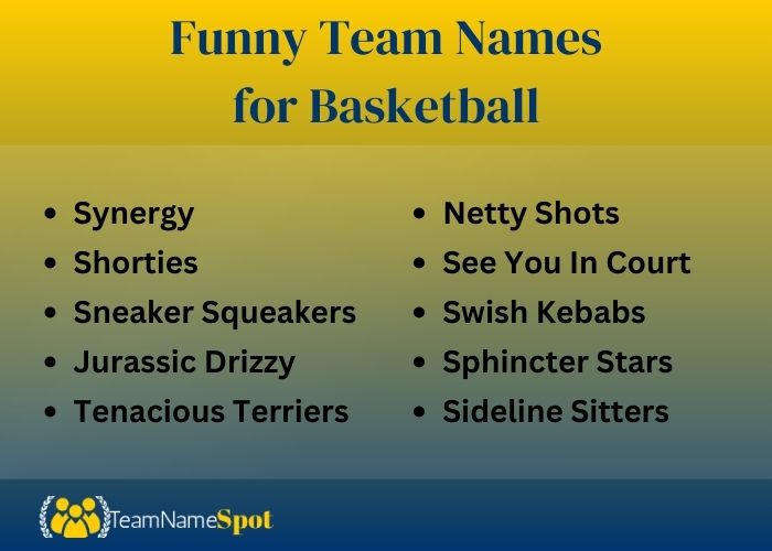 Funny Team Names for Basketball