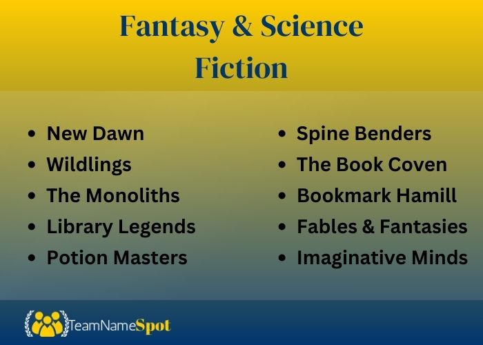 creative names for a fantasy book club