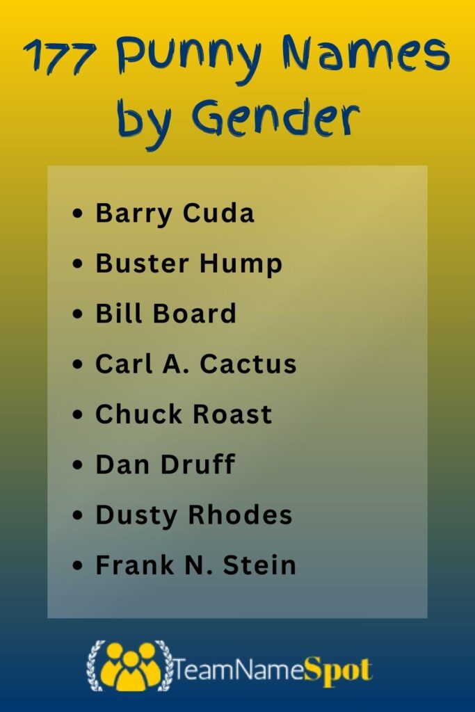 Punny Names by Gender
