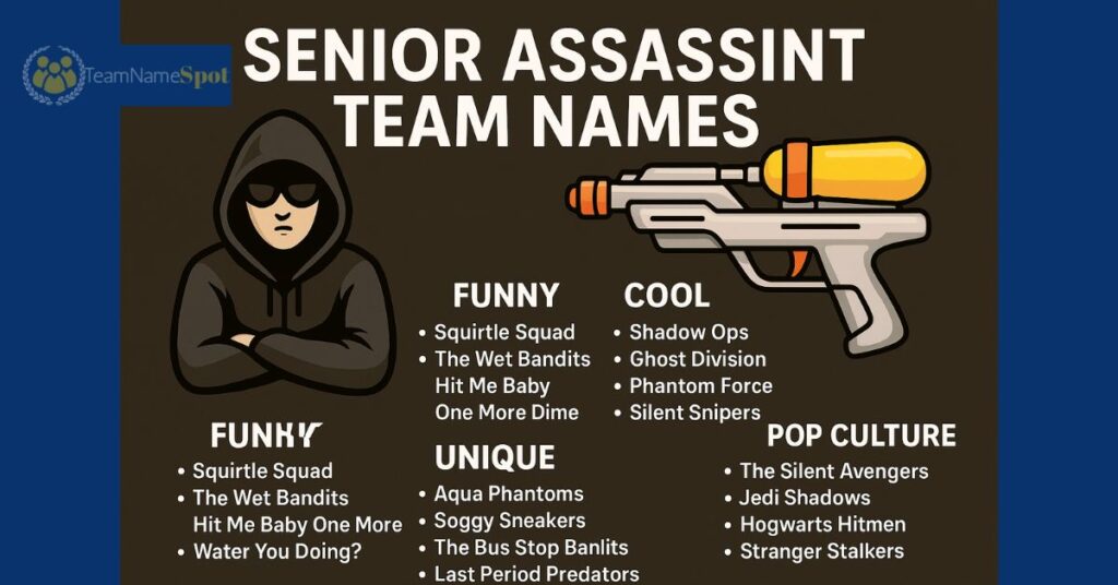 senior assassin team names