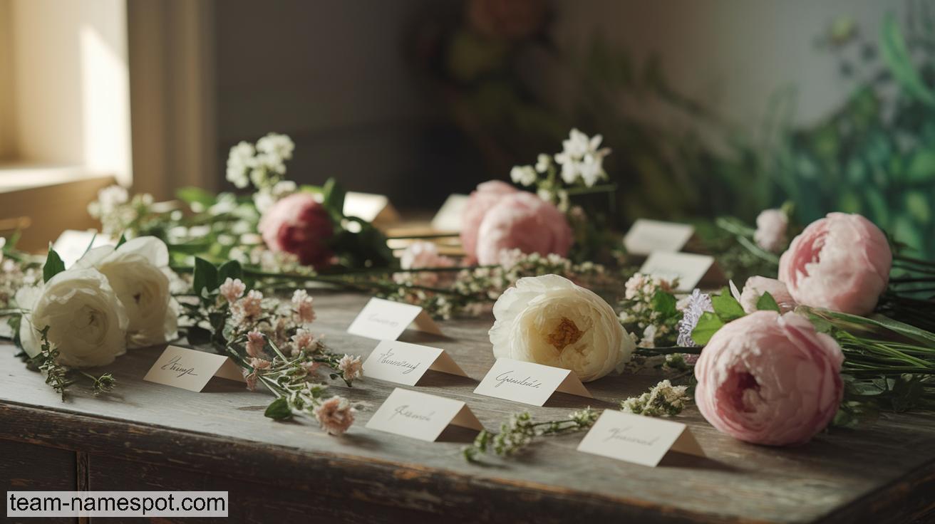 Flower names